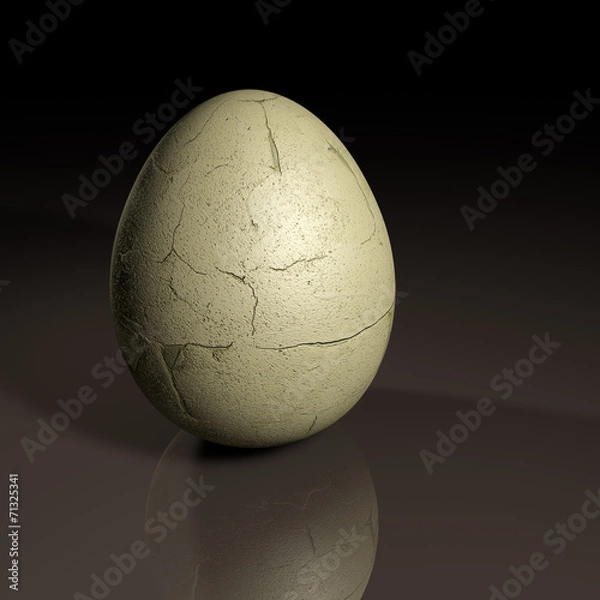 Fototapeta 3d cracked egg
