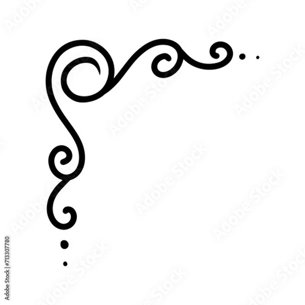 Obraz Simple vintage corner element