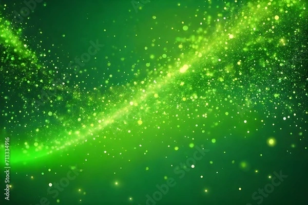 Obraz Green glow particle 