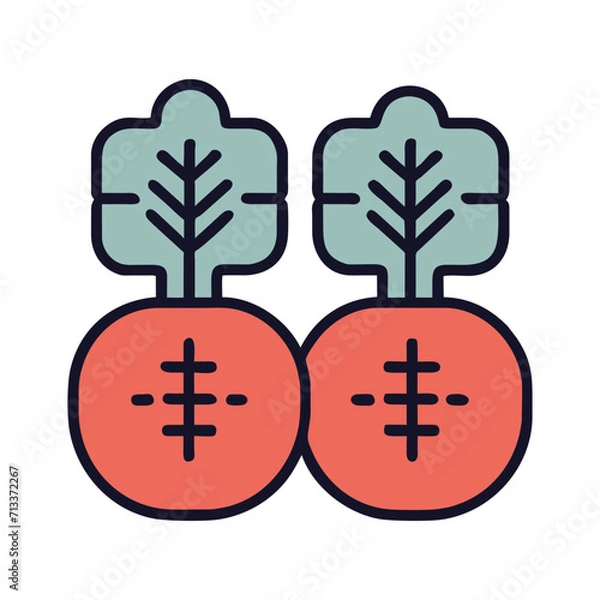 Obraz Sprouts cute illustration vector SVG