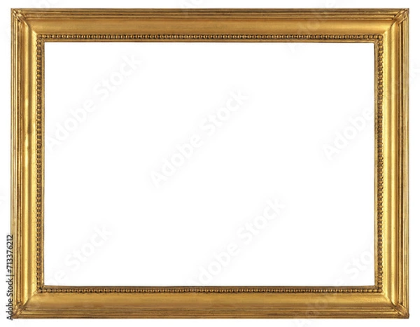 Fototapeta Large picture frame on a transparent background, in PNG format.