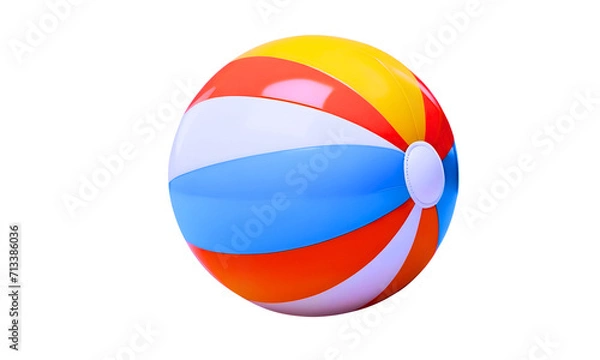 Obraz beach ball isolated on white background