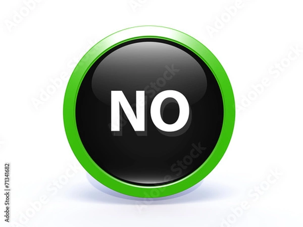 Fototapeta no circular icon on white background