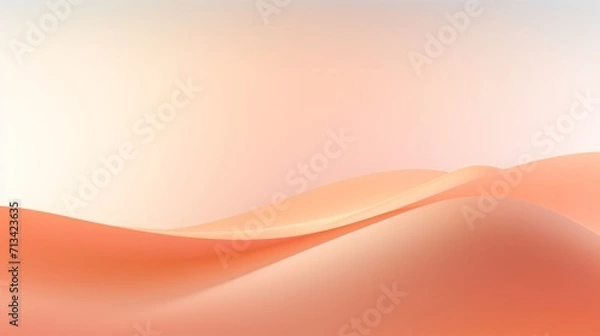 Fototapeta abstract background, wavy lines and a soft gradient in pink and peach fuzz tones. backdrop, texture for your design.