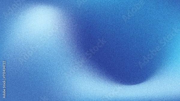 Obraz Blue Gradient Background, Gradient Blurred Blue Grainy Background Vector, Blurred Background