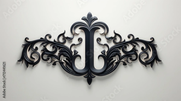 Obraz Ambigram tattoo style white background 