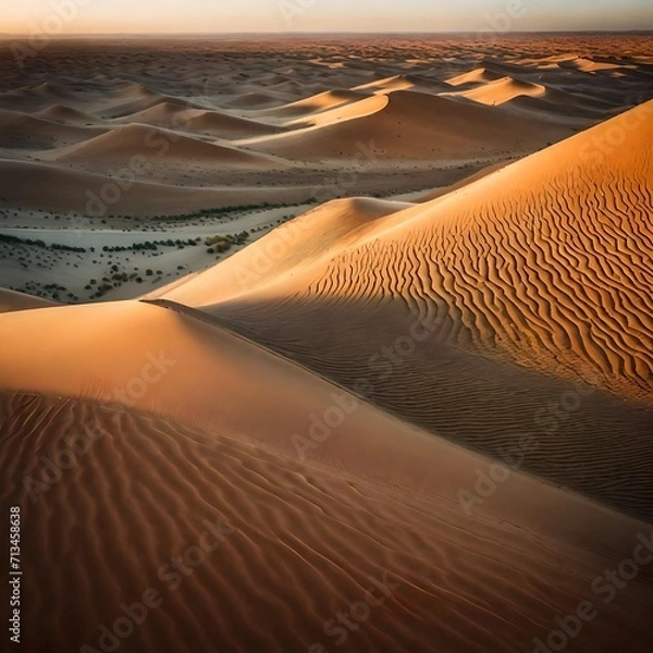 Obraz Daniel Kordan's photographic artistry brings to life a panoramic view of a Dutch desert, where rolling dunes and unique geological features create a mesmerizing scene