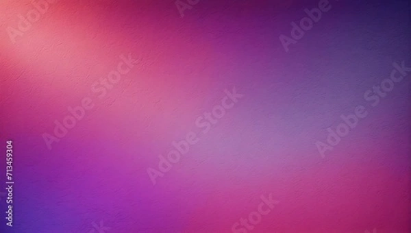 Fototapeta Grainy, noisy, Violet and Magenta gradient background. generative AI