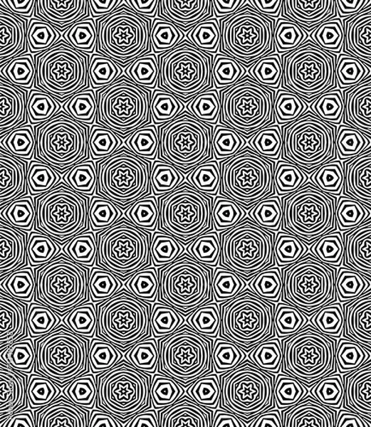 Fototapeta Black seamless abstract pattern. Overlay for background and backdrop. Ornamental design. PNG graphic illustration with transparent background.