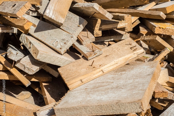 Fototapeta Holzabfall