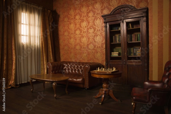 Obraz Classical library room