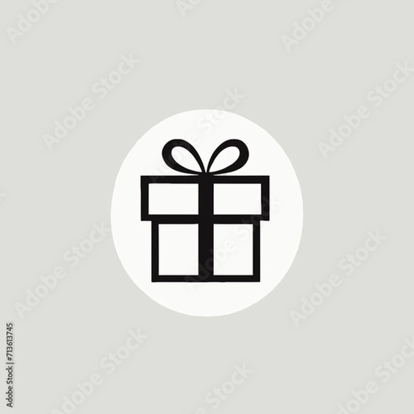 Fototapeta Gift Box Logo Background Very Cool Design