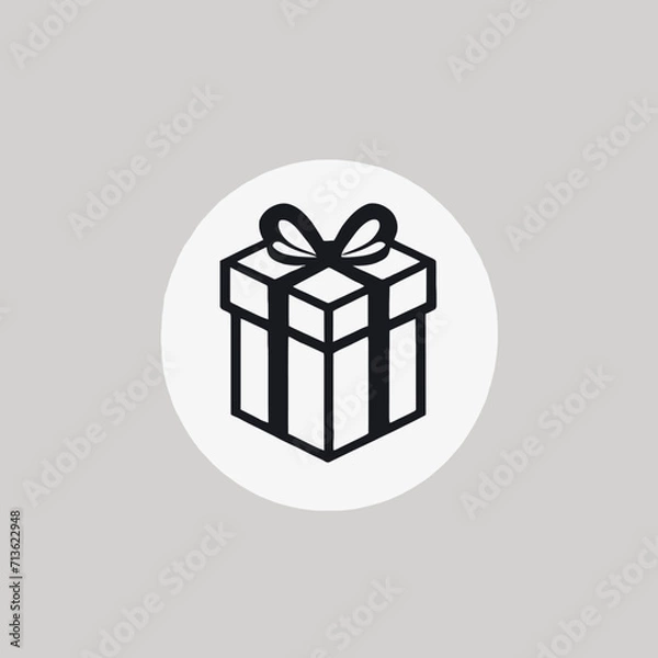 Fototapeta Gift Box Logo Background Very Cool Design