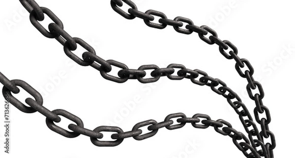 Fototapeta chain isolated