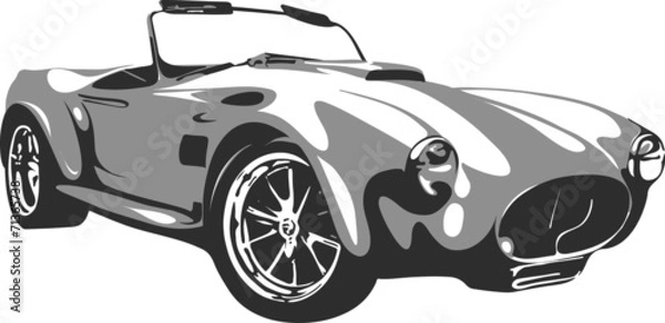 Fototapeta retro car in vector format 2