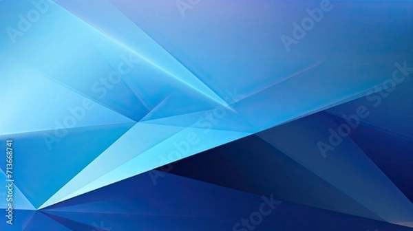 Obraz Abstract symmetrical blue gradient background. Geometrical wallpaper concept.