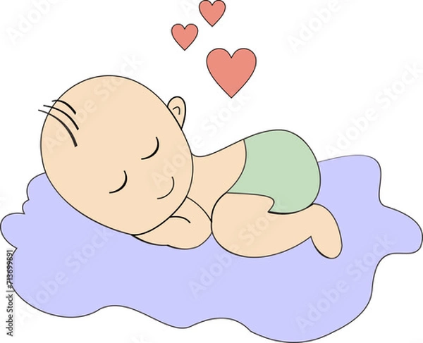 Fototapeta Baby illustration