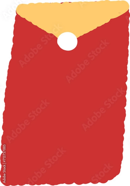 Fototapeta Red Envelope: A Paper Packaging for Sending Mail or Money