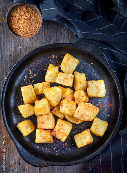 Obraz Roasted Diced Potatoes