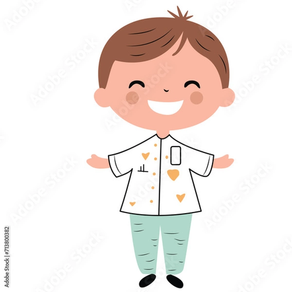 Fototapeta funny kids smile vector design illustration