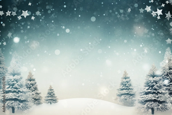 Fototapeta Christmas background with copy space
