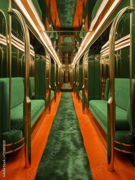 Obraz Clean Train Interior