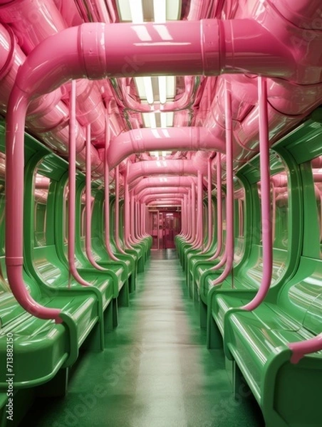 Obraz Clean Train Interior