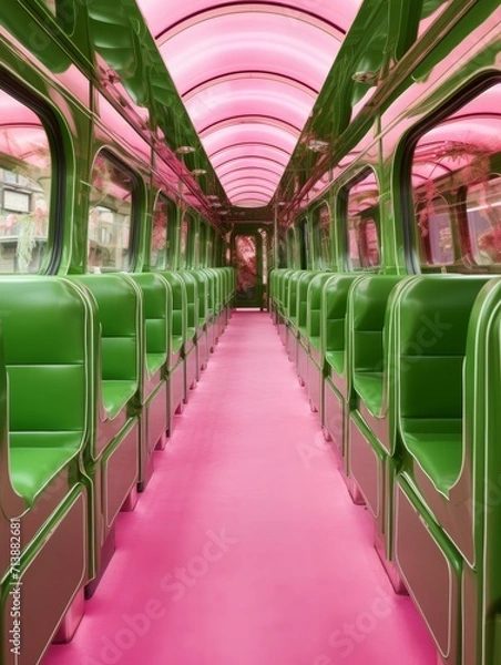 Obraz Clean Train Interior