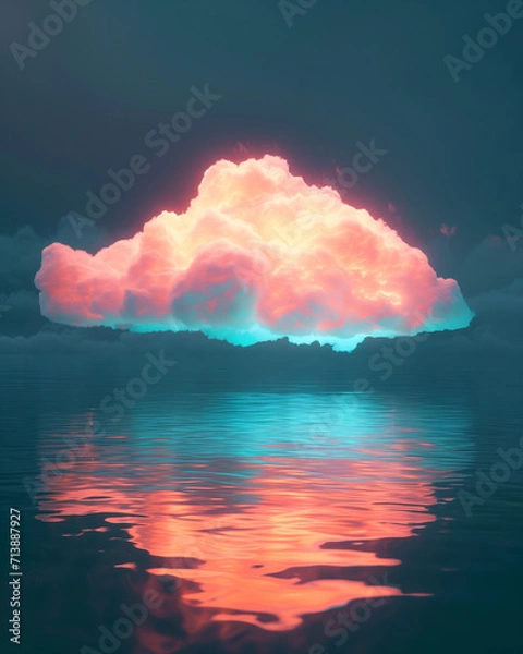 Fototapeta Luminous Cloud Reflection