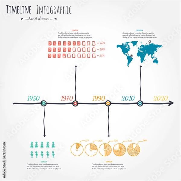 Obraz infographic sketch