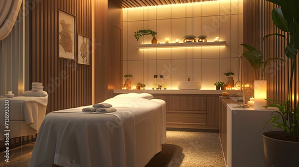Obraz Ambient Spa Decor: Relaxing Massage Therapy
