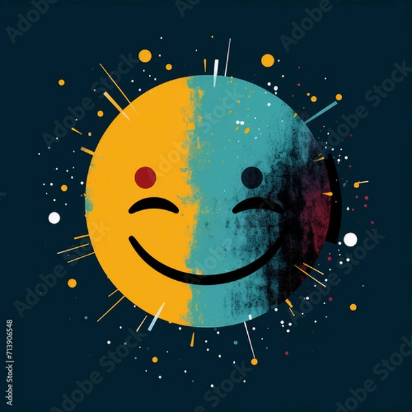 Fototapeta Sunny smile created with Generative Ai