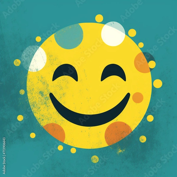 Fototapeta Sunny smile created with Generative Ai