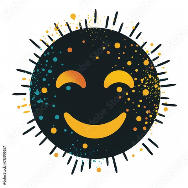 Fototapeta Sunny smile created with Generative Ai