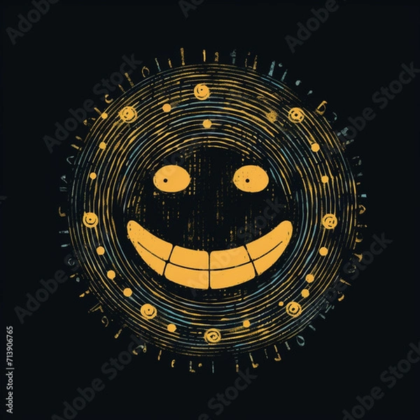 Fototapeta Sunny smile created with Generative Ai