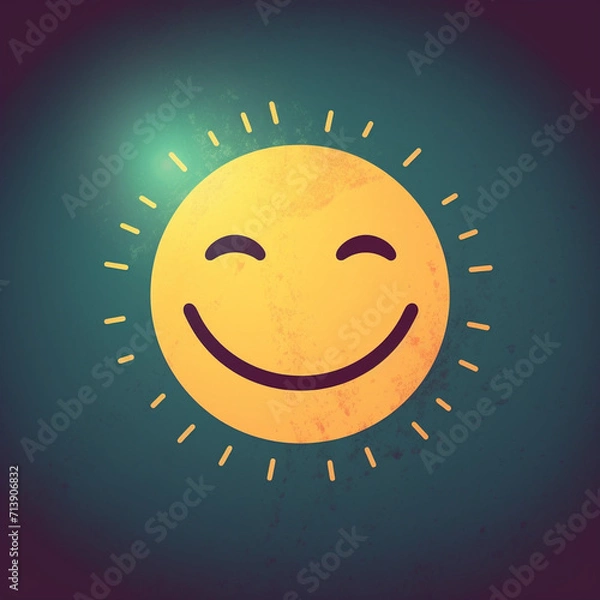 Obraz Sunny smile created with Generative Ai