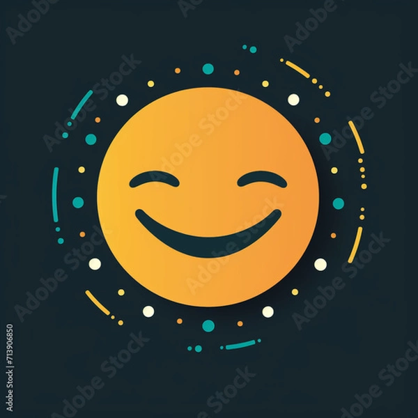 Obraz Sunny smile created with Generative Ai