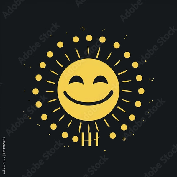 Fototapeta Sunny smile created with Generative Ai