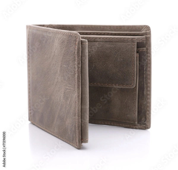 Obraz Mens leather wallets on a white background