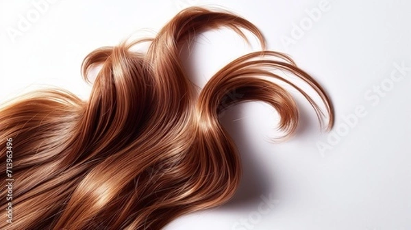 Fototapeta Silky Swirls: Lustrous Hair Curls