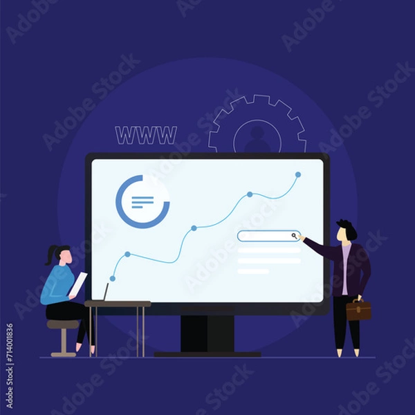 Obraz Website monitoring service, Web Traffic and performance analysis, Website improvement strategy with SEO