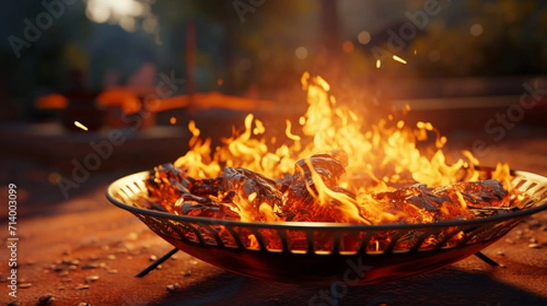 Obraz fire in the garden