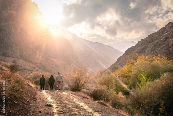 Obraz hiking in the mountains