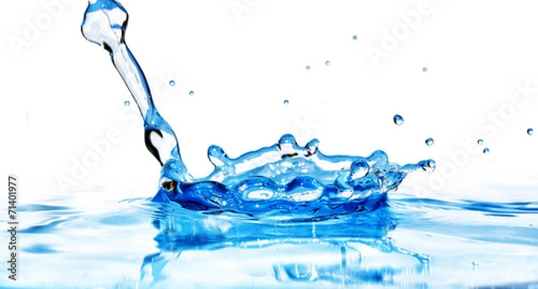 Fototapeta Water drop and splash