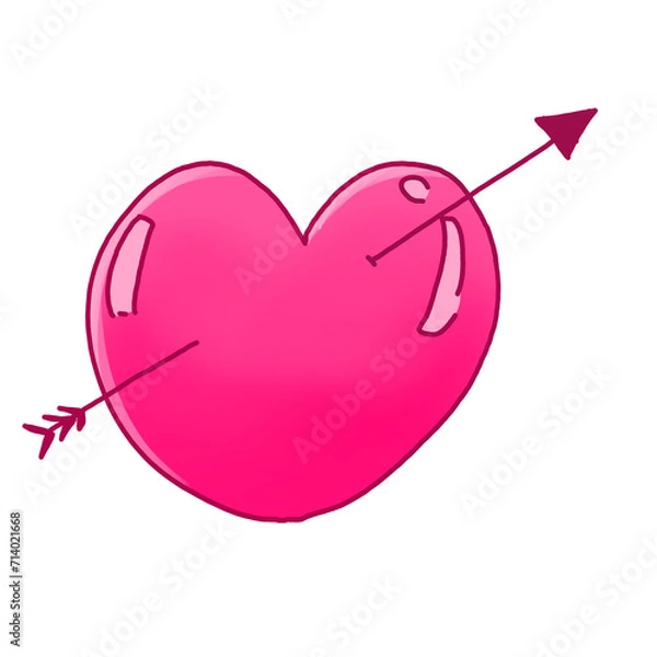 Obraz heart with arrow