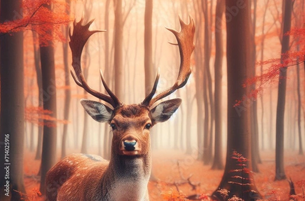 Obraz deer in the forest
