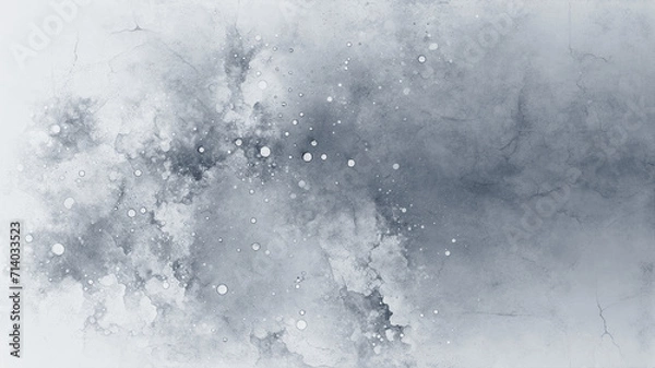 Fototapeta Abstract gray background in the style of vintage grunge plaster textured old wall. Inspiration of cement-like texture and scattered spots. Composition for yours cover, poster, header.