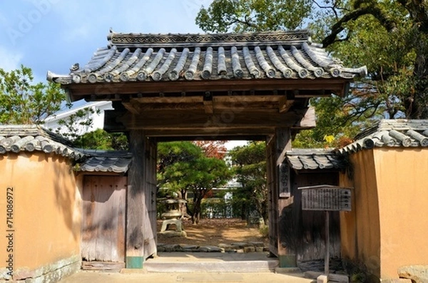 Fototapeta 学習館 藩校の門