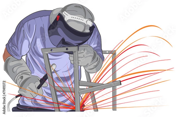 Fototapeta structure welding vector