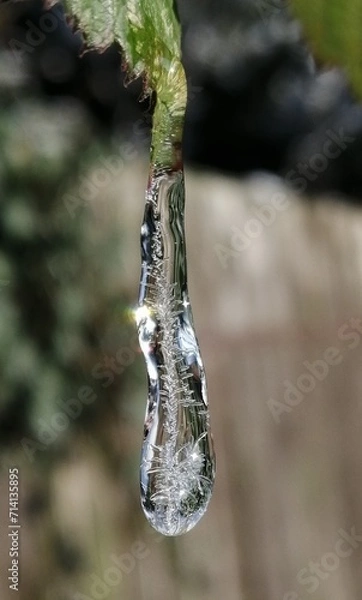 Obraz Eiszapfen mit filigraner Kunst